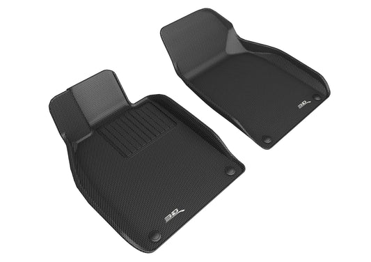 All-Weather Custom-Fit Floor Mats for Porsche Boxster/Cayman/718 (981/982) 2013-2025 with Non-Slip Backing - Black - 1st Row
