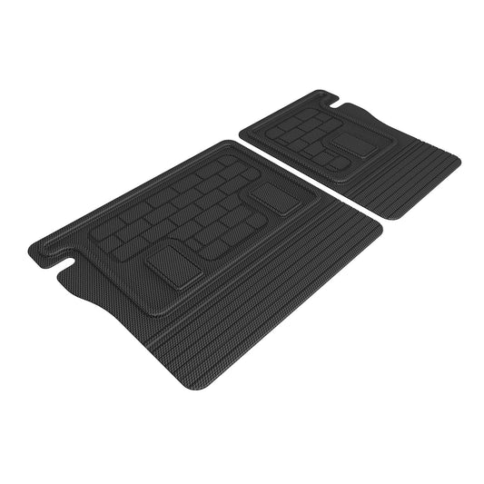 All-Weather Custom-Fit Floor Mats for Chevrolet Equinox Ev 2024-2025 with Non-Slip Backing - Black - Seatback Protector