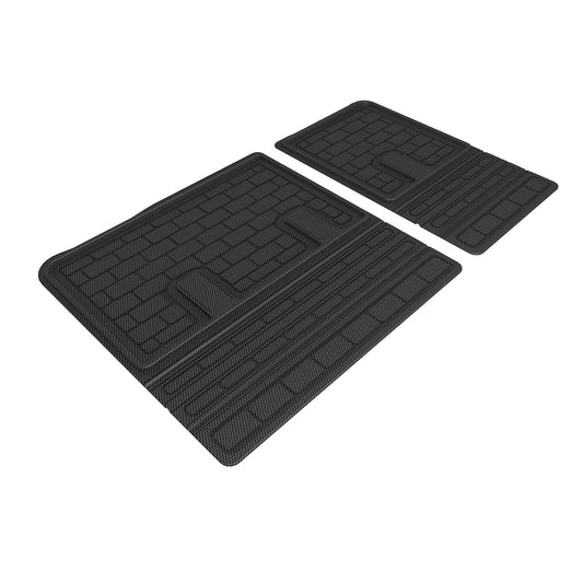 All-Weather Custom-Fit Floor Mats for GMC Yukon Xl 2021-2024 with Non-Slip Backing - Black - Seatback Protector