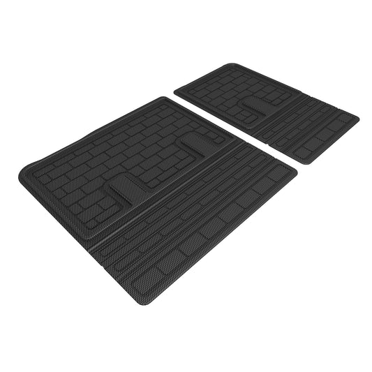 All-Weather Custom-Fit Floor Mats for GMC Yukon Xl 2024-2025 with Non-Slip Backing - Black - Seatback Protector