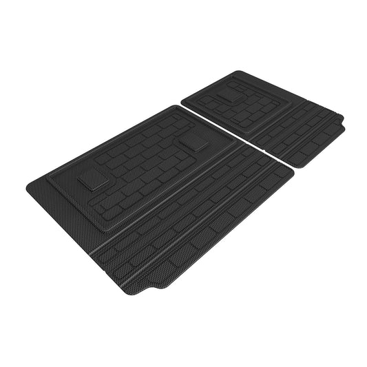 All-Weather Custom-Fit Floor Mats for Jeep Grand Cherokee / 4Xe 2022-2025 with Non-Slip Backing - Black - Seatback Protector