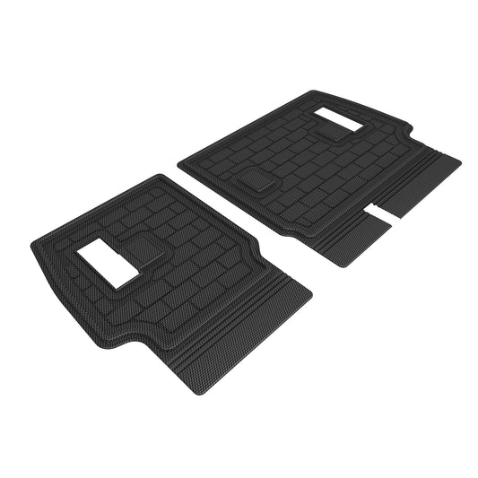 All-Weather Custom-Fit Floor Mats For Toyota Land Cruiser 2024-2025 Seatback Protector With Non-Slip Backing - Black - Seatback Protector