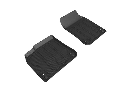 All-Weather Custom-Fit Floor Mats for Porsche Cayenne / Cayenne Coupe 2019-2025 with Non-Slip Backing - Black - 1st Row