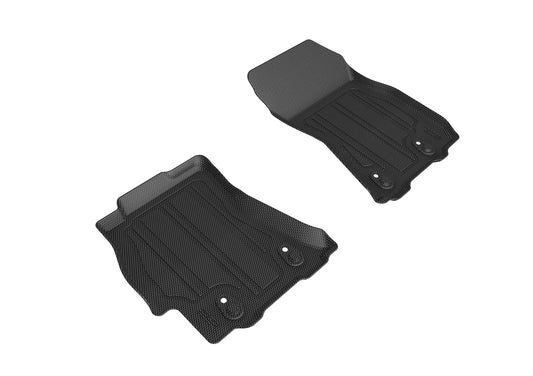All-Weather Custom-Fit Floor Mats for Subaru Legacy / Outback 2015-2019 with Non-Slip Backing - Black - 1st Row