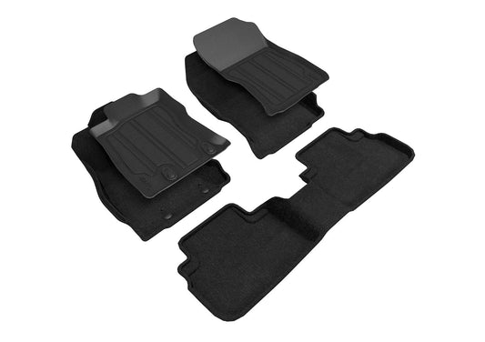 All-Weather Custom-Fit Floor Mats for Subaru Forester 2019-2024 with Non-Slip Backing - Black - 1st Row 2nd Row