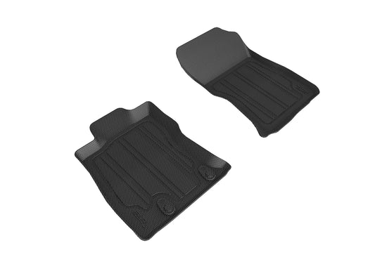 All-Weather Custom-Fit Floor Mats for Subaru Forester 2019-2024 with Non-Slip Backing - Black - 1st Row
