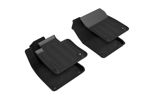 All-Weather Custom-Fit Floor Mats for Volvo Xc60 2018-2025 with Non-Slip Backing - Black - 1st Row