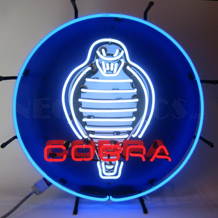 Shelby Cobra Neon Sign with Backing