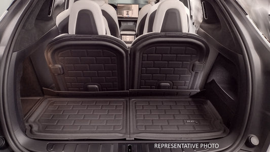 All-Weather Custom-Fit Floor Mats for Lexus Rx 2023-2025 with Non-Slip Backing - Black - Seatback Protector