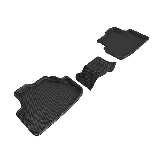 All-Weather Custom-Fit Floor Mats For Volkswagen Golf Gti/R 2021-2025 With Non-Slip Backing - Black - 2Nd Row
