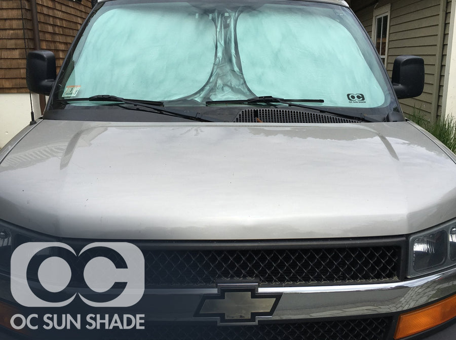 OC Sun Shade on Chevrolet Work Van