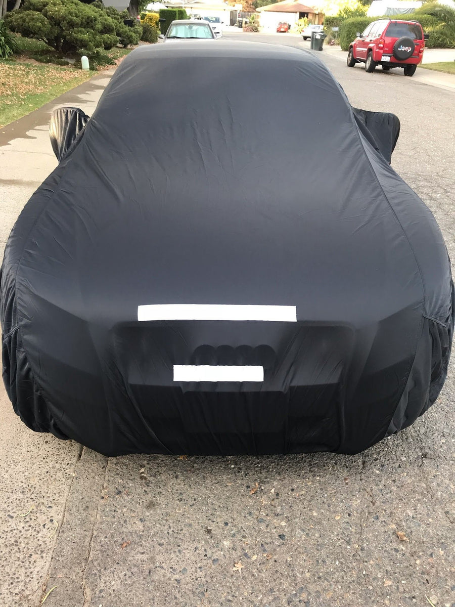 Indoor Select-Fleece Car Cover Kit. Lifetime Replacement Warranty. Soft, stretchy, fuzzy, breathable fleece material.
